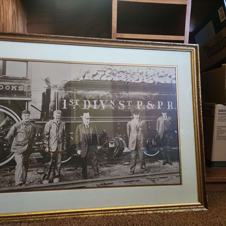 James J. Hill Framed&Matted Print. The Original Empire Builder, One Of Foun