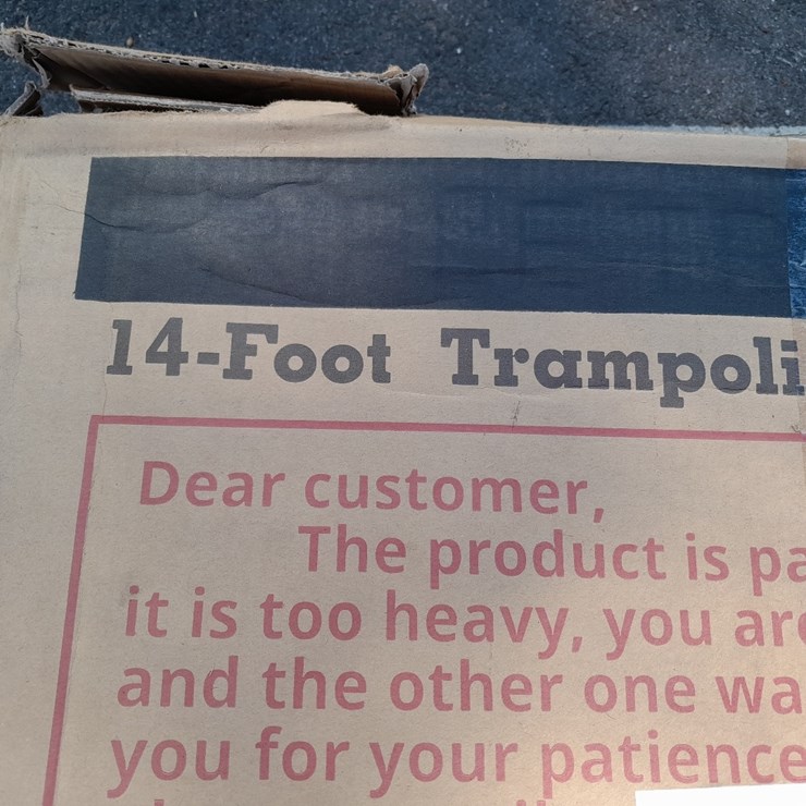 LOT#-746-14FT TRAMPOLINE WITHOUT ENCLOSED NET
