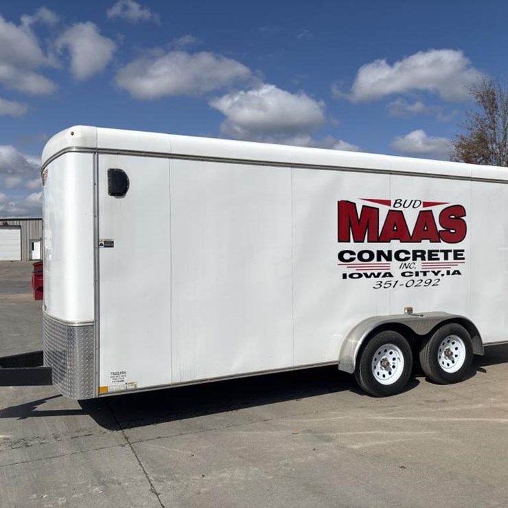 #5041 • 2018 H & H 16' Enclosed Trailer
