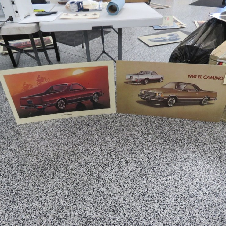 1981 and 1984 Chevrolet El Camino Litho Dealership Car Pictures