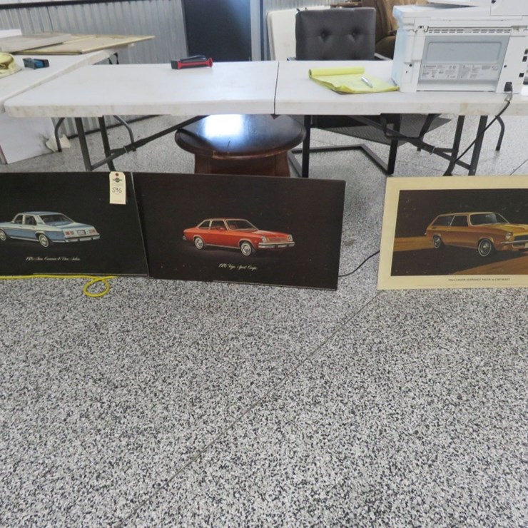 1976 Chevrolet Vega Litho Dealership Display Pictures