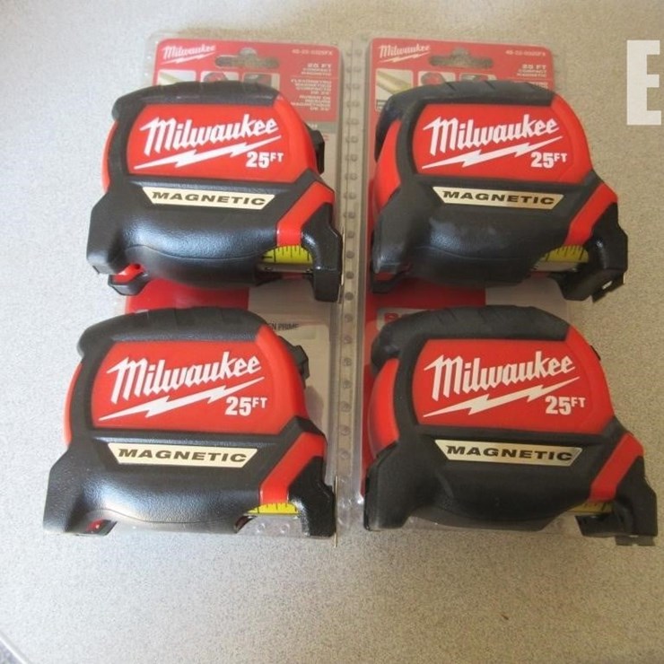 (4) NEW UNUSED MILWAUKEE MAGNETIC TAPE MEASURES