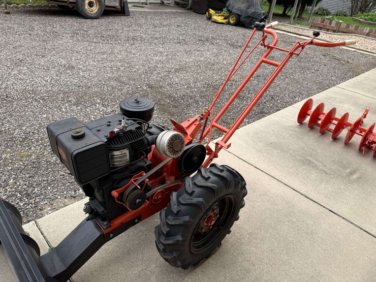 1948-plow-trac-walk-behind-5hp-garden-tractor-with-36”-dozer-blade,-original-3’-disk,-6-12-original-image-5