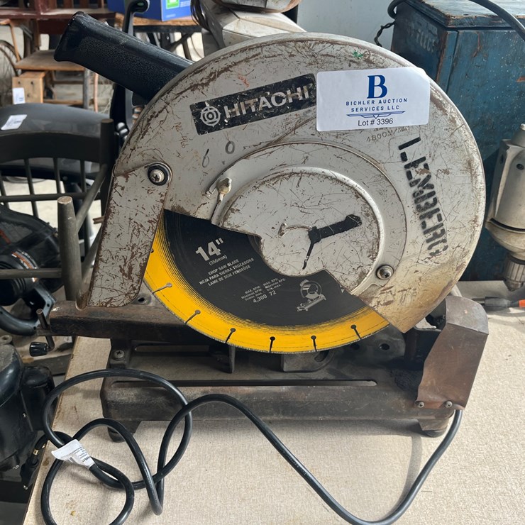 #3396 • 14” Hitachi Cut Off Saw