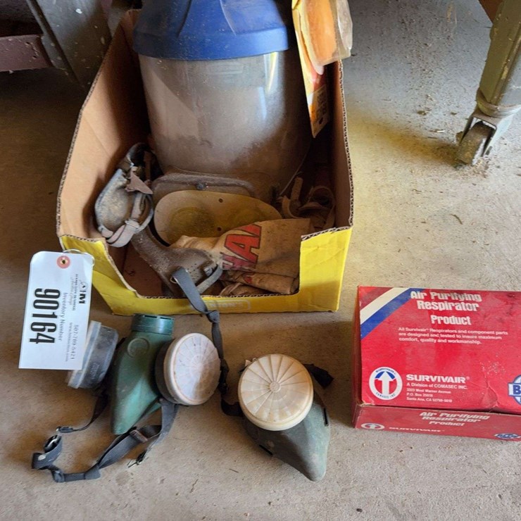 Respirator, shields, goggles