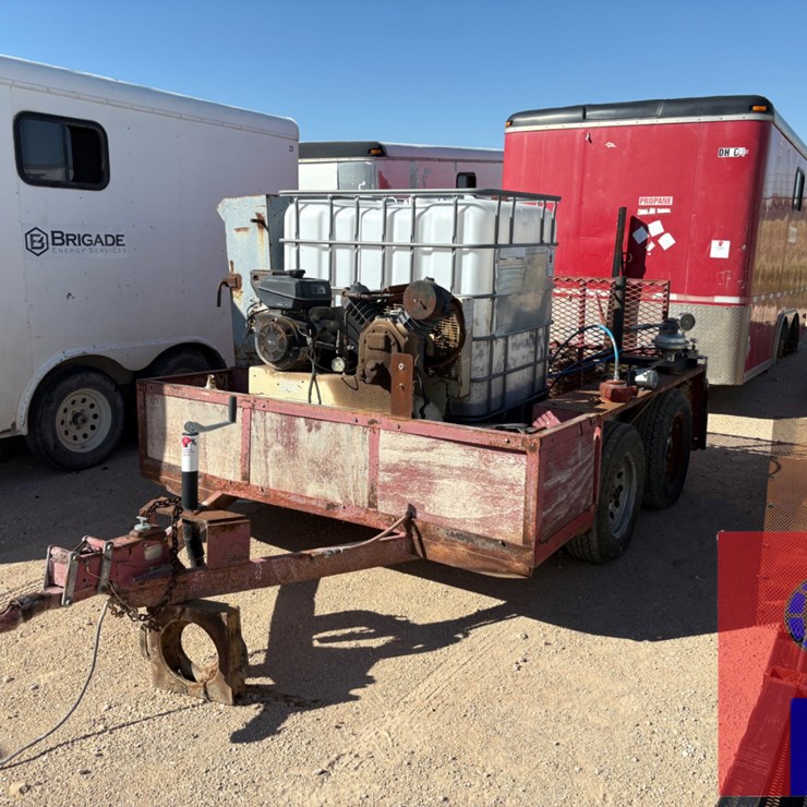 SHOPBUILT 8’ X 7’ T/A BUMPER PULL PRESSURE TEST TRAILER