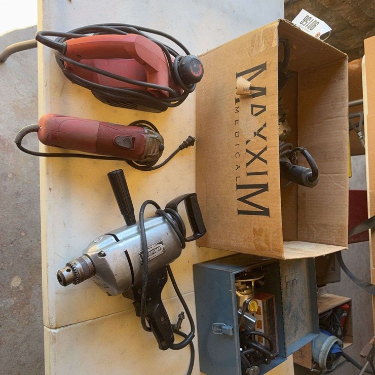 Corded tools -planer, drills, grinders, router