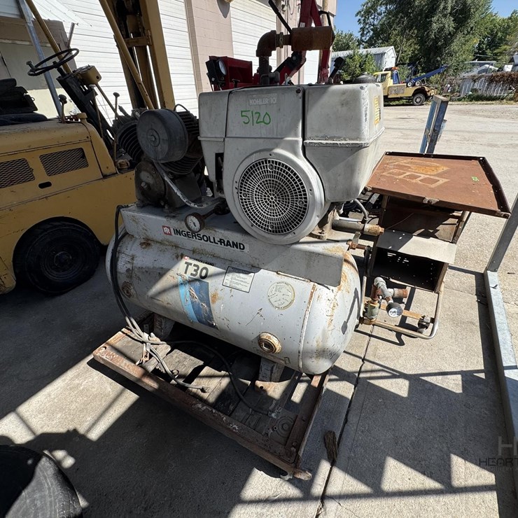 INGERSOLL RAND T30 AIR COMPRESSOR, KOHLER ENGINE INGERSOLL RAND T30 AIR COMPRESSOR, KOHLER ENGINE