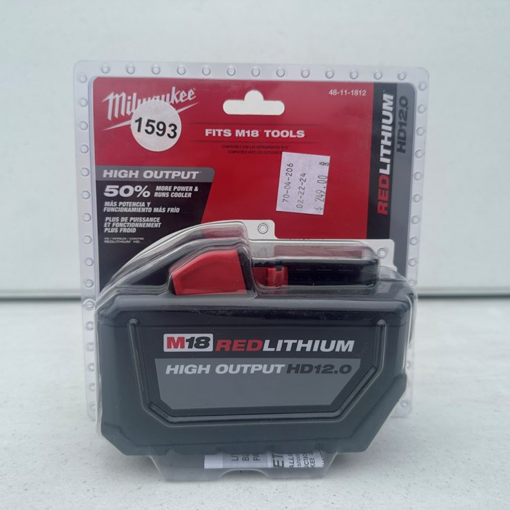 #1593 • Milwaukee M18 HIGH OUTPUT HD12.0 Battery