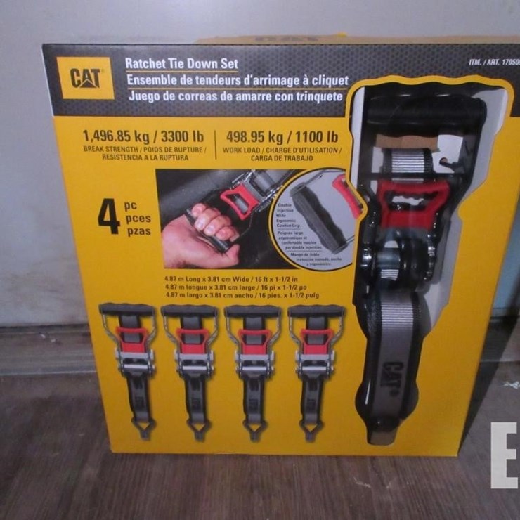 (4) 16' X 1/2" CAT RATCHET STRAPS