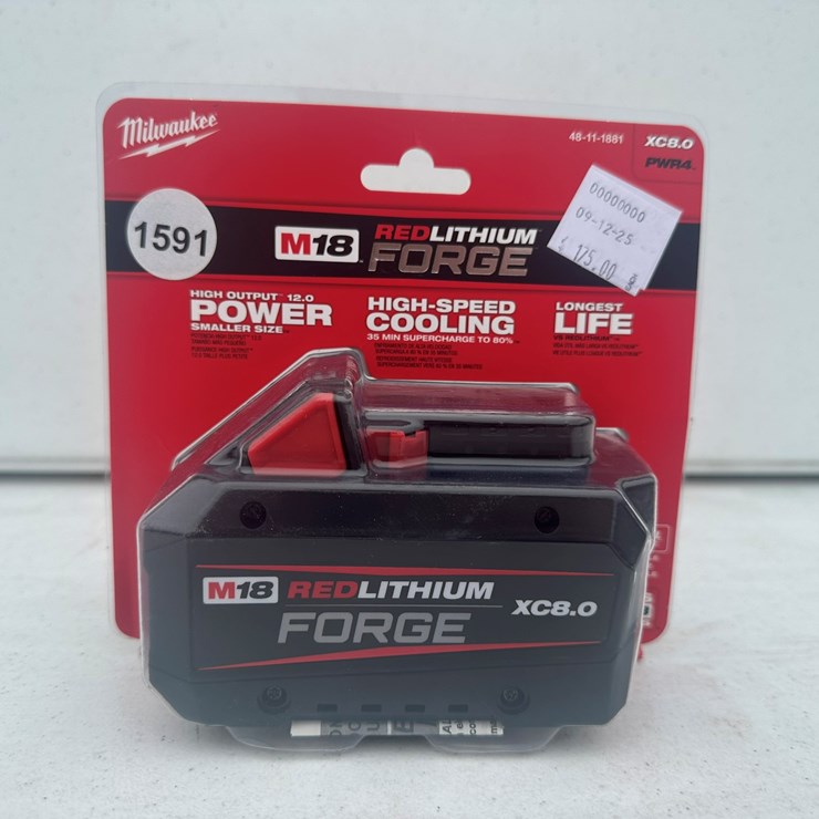 #1591 • Milwaukee M18 FORGE XC8.0 Battery