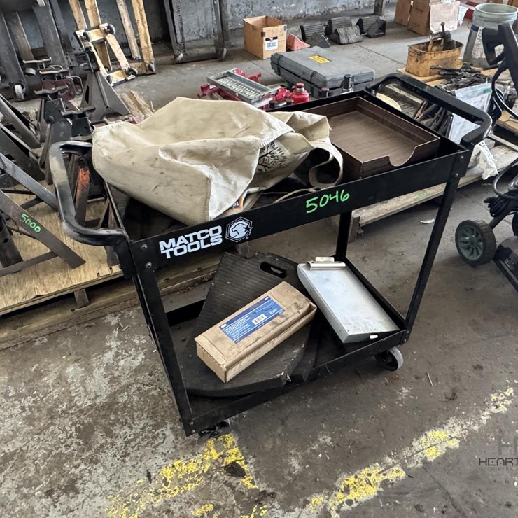 MATCO TOOLS ROLLING UTILITY CART W/CONTENTS MATCO TOOLS ROLLING UTILITY CART W/CONTENTS