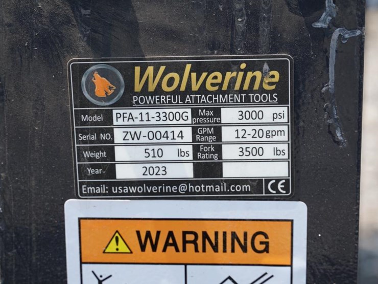 #2516-•-new!-wolverine-pallet-fork-hydraulic-adjustable-image-5