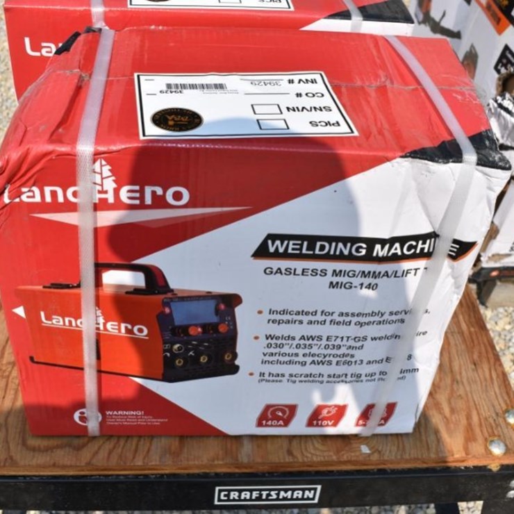 Lander Hero MIG-140 Gasless MIG/MMA/LIFT Welding Machine, 110V