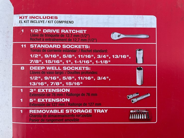 #1544-•-milwaukee-22-pc-1/2"-drive-sae-ratchet-and-socket-set-image-3