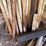 large-assortment-of-wood-fence-posts,-railroad-ties,-rebar,-wire-image-8