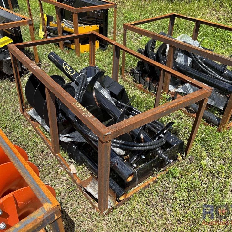 2025 CFG SSECAG-Y Hydraulic Auger Skid Steer Attachment with Bits