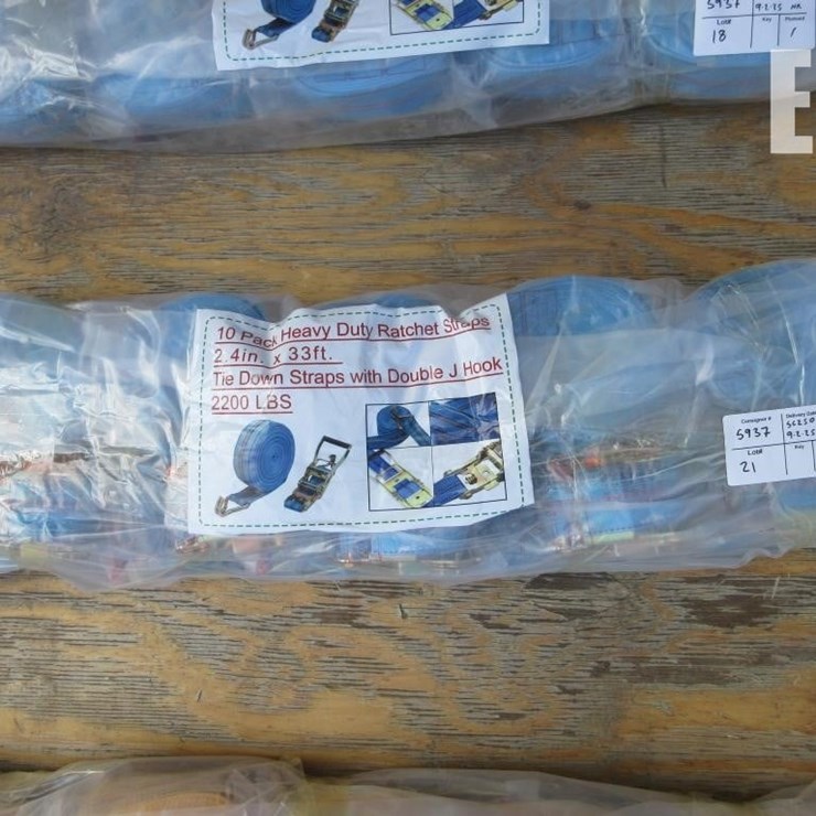 2.4" X 33' HD 1-TON RATCHET STRAPS