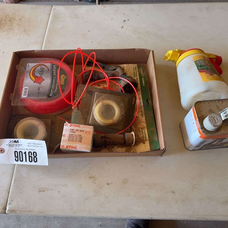 Trimmer line, hose nozzles, fuel mix
