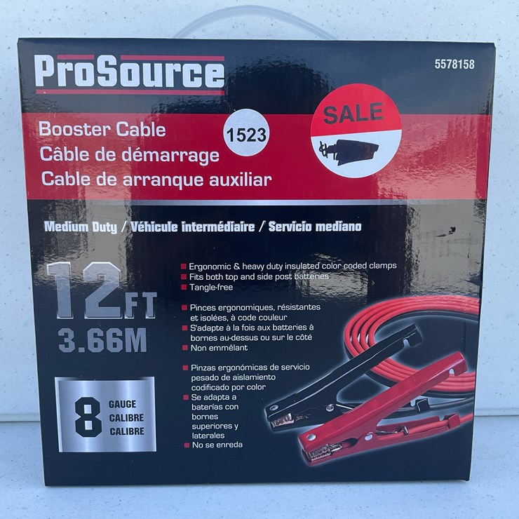 #1523 • PRO Source 12ft Booster Cable