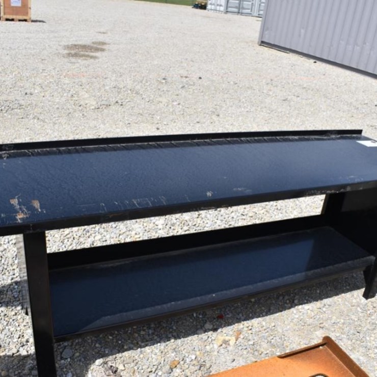 Industrial Workbench, Metal, 96"x24"x36", Black, Lower Shelf