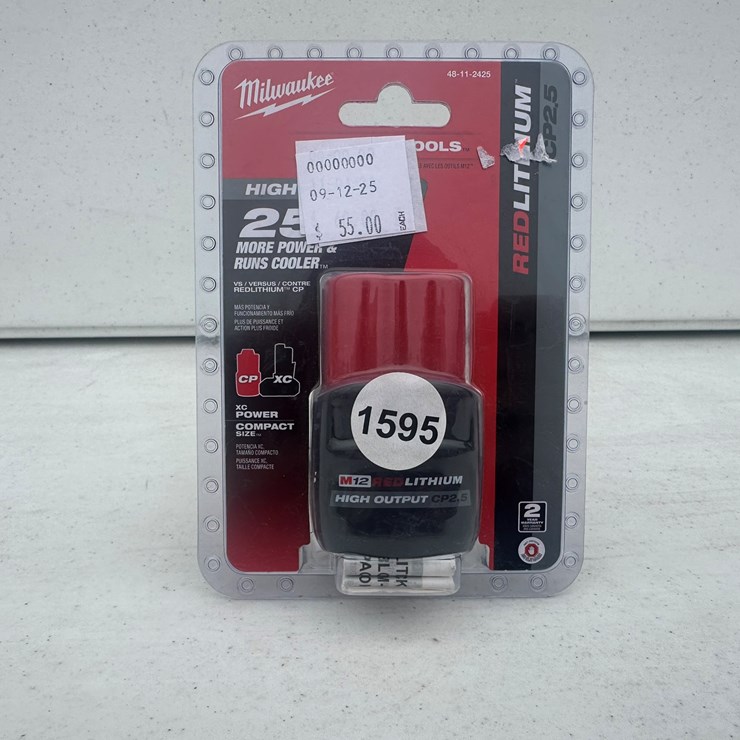 #1595 • Milwaukee M12 HIGH OUTPUT CP2.5 Battery
