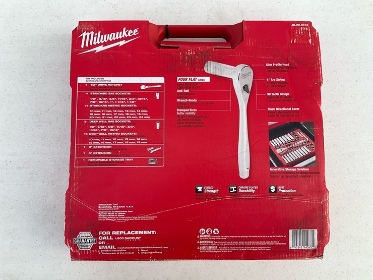 #1556-•-milwaukee-47pc-1/2"-drive-metric-&-sae-ratchet-and-socket-set-with-four-flat™-sides-image-2