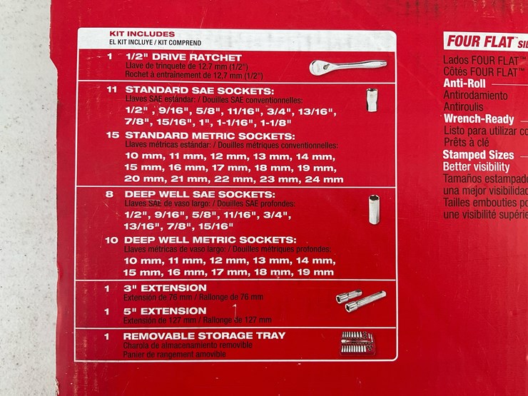 #1556-•-milwaukee-47pc-1/2"-drive-metric-&-sae-ratchet-and-socket-set-with-four-flat™-sides-image-3