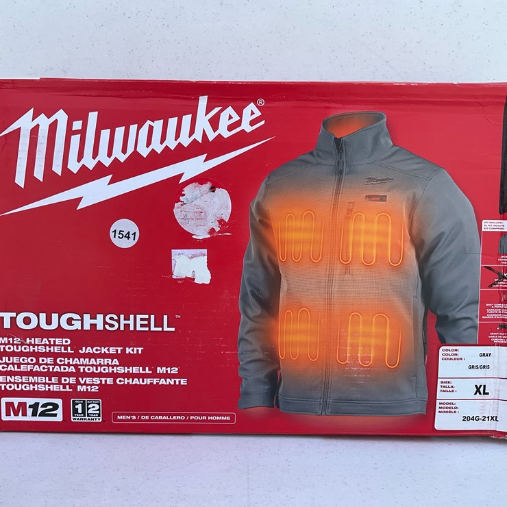 #1541 • Milwaukee M12™ Heated TOUGHSHELL™ Jacket (XL) Gray