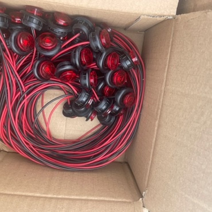 #29296 • Unused (2) Case LED Red Button Lights