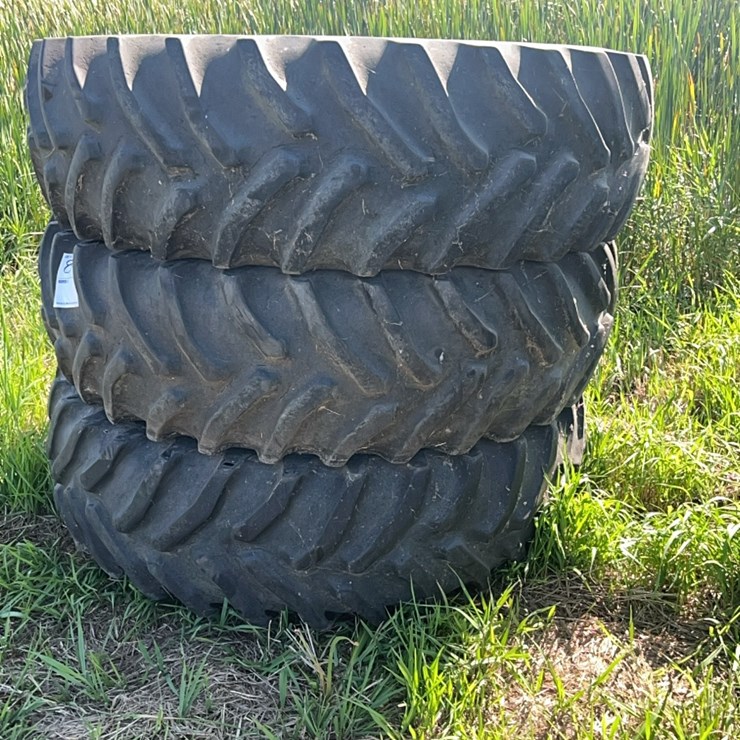 Three Goodyear 20.8 R/42 tractor tires, decent tires, 60%