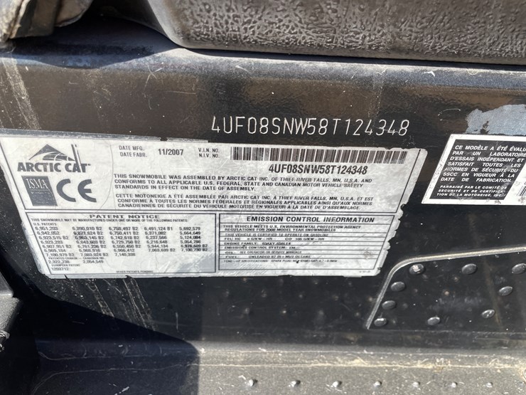 #1894-•-2008-arctic-cat-t660-snowmobile-(sells-with-bill-of-sale-only)-image-57