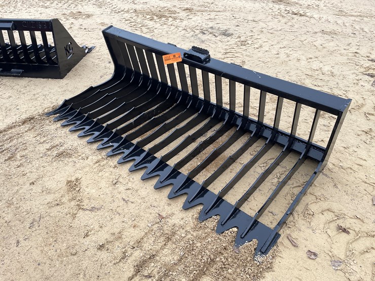 #2013-•-new-kc-76"-fine-skeleton-skid-steer-bucket-image-1