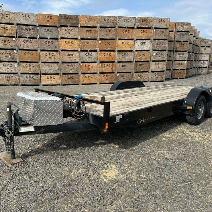 2013 C&B Quality Trailer Works CT18-6TA Flatbed Trailer