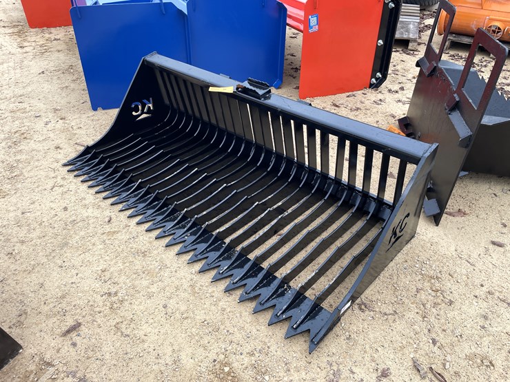 #2012-•-new-kc-72"-fine-skeleton-skid-steer-bucket-image-1