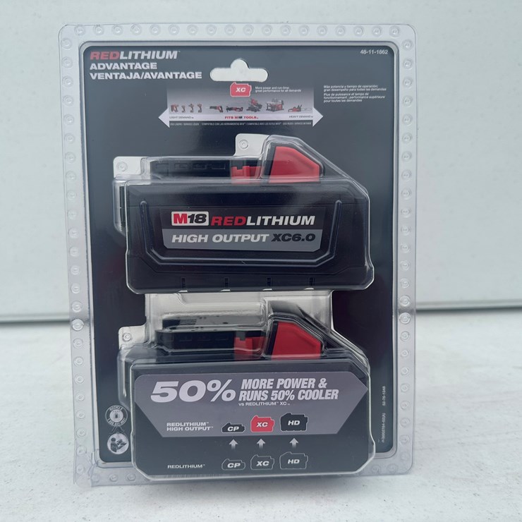 #1592 • Milwaukee M18 HIGH OUTPUT XC6.0 Batteries (2 Pack)