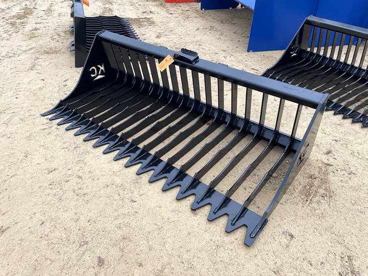 #2014-•-new-kc-76"-fine-skeleton-skid-steer-bucket-image-1