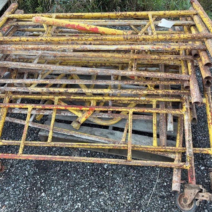 Sections of scaffolding