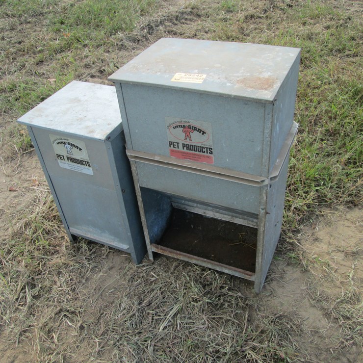 #29242 • Lot of (2) Animal Feeders