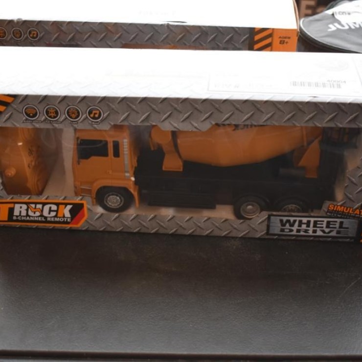 Future Remote-Controlled Cement Mixer Truck