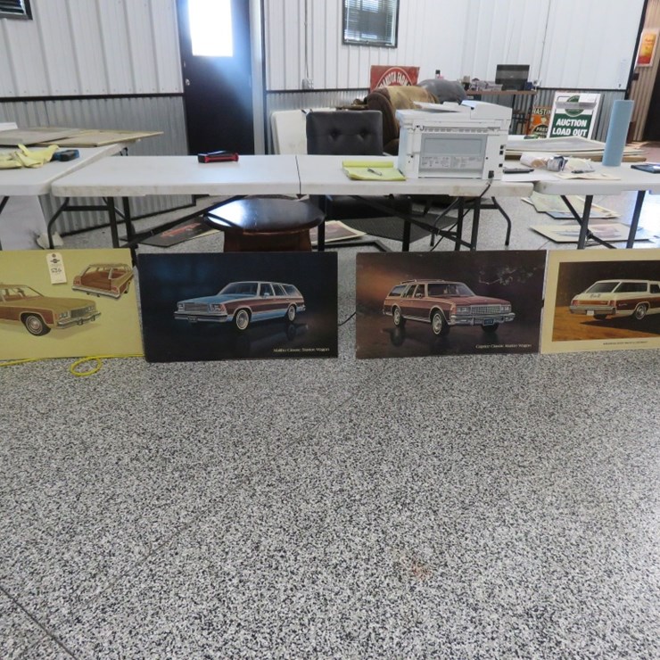 1981-1984 Chevrolet Squarebody Pickup Litho Dealership Display Pictures