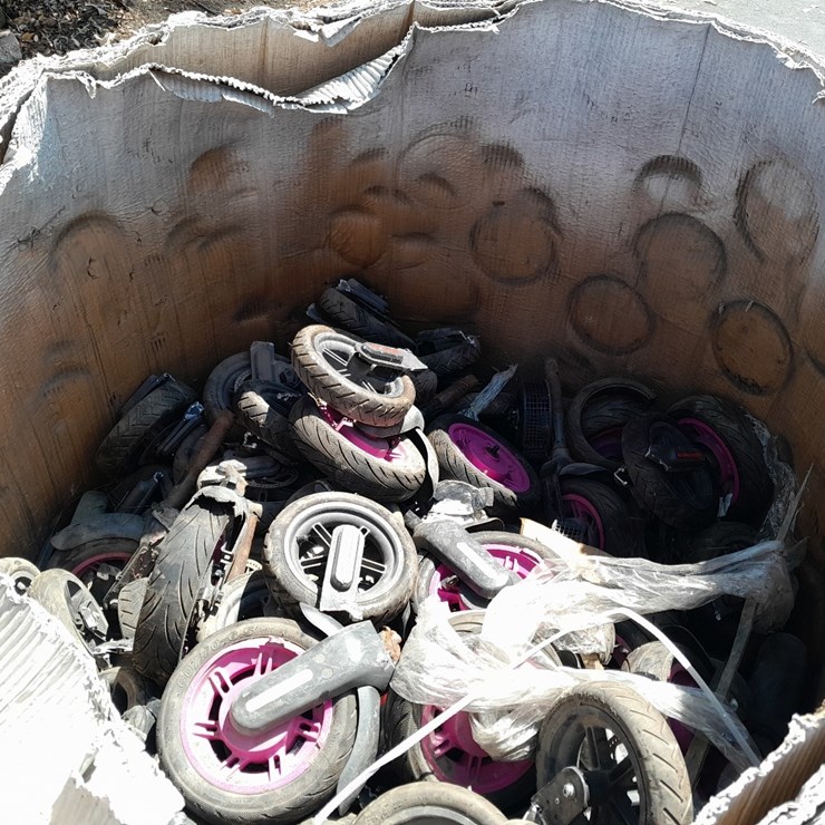 LOT#-134- SCOOTER WHEELS