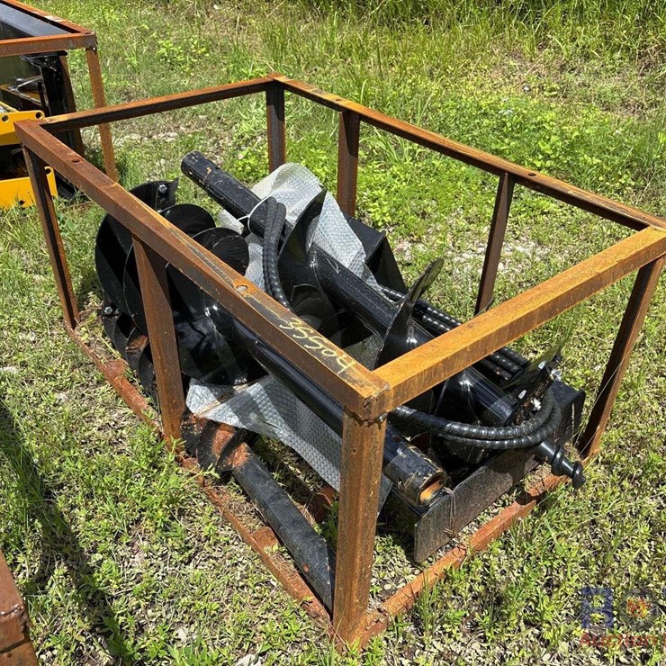 2025 CFG SSECAG-Y Hydraulic Auger Skid Steer Attachment with Bits