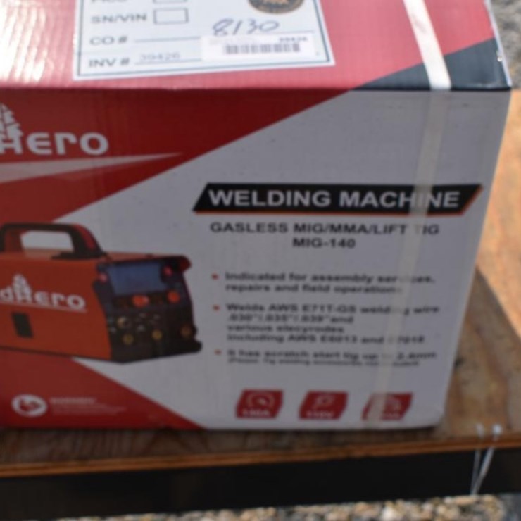 Landhero MIG-140 Gasless MIG Welder, Dual Voltage 110V/220V, IGBT Inverter