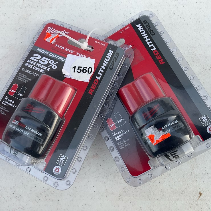 #1560 • Milwaukee M12 HIGH OUTPUT CP2.5 Batteries