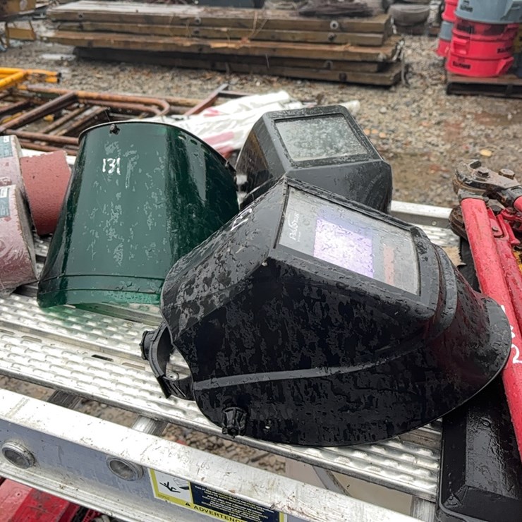 (3) FACE SHIELDS AND PROSTAR & JACKSON WELDING MASKS SUPPORT EQUIPMENT