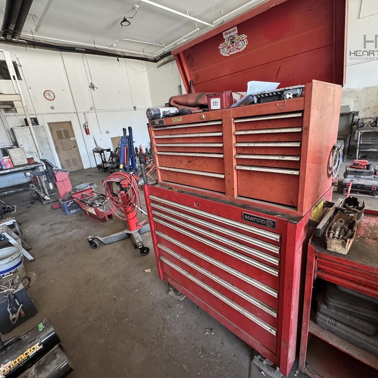 MATCO ROLLING TOOL BOX W/SKTOOLS TOP CHEST- FULLY MATCO ROLLING TOOL BOX W/SKTOOLS TOP CHEST- FULLY