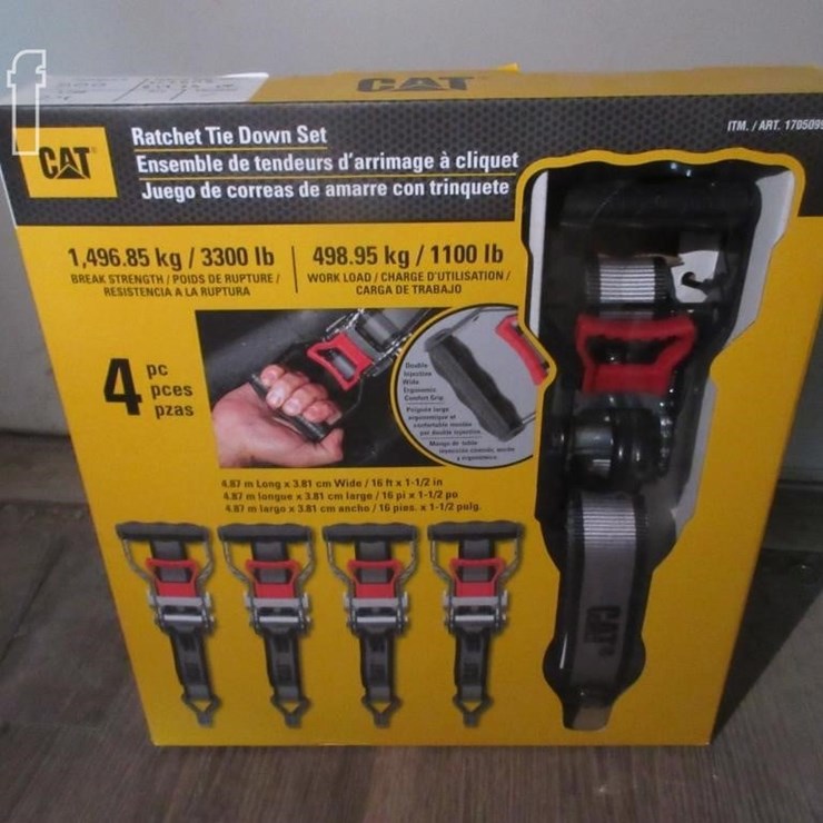(4) 16' X 1/2" CAT RATCHET STRAPS
