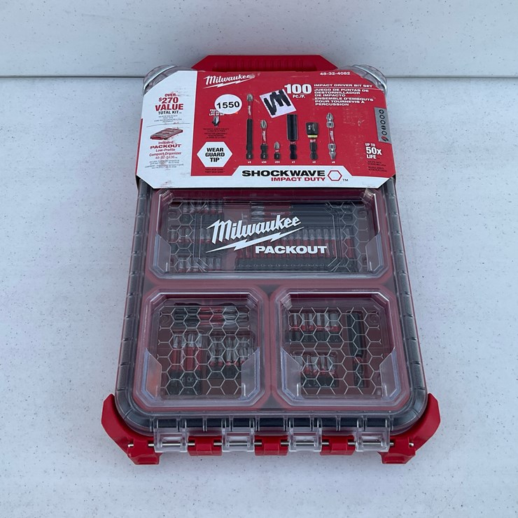 #1550 • Milwaukee 100pc Impact Driver Bit Set