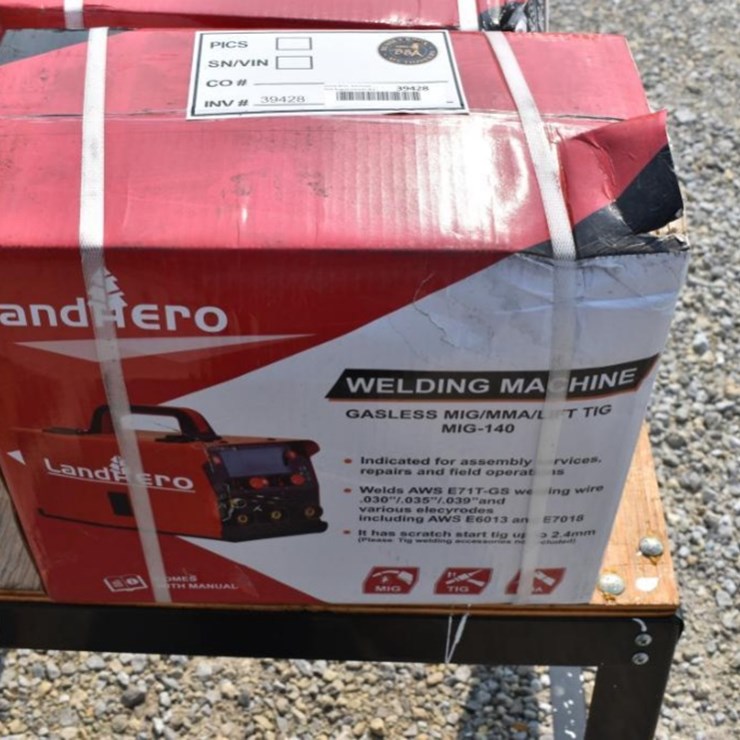 LandHero MIG-140 Gasless MIG Welder, MIG/MMA/Lift TIG Process